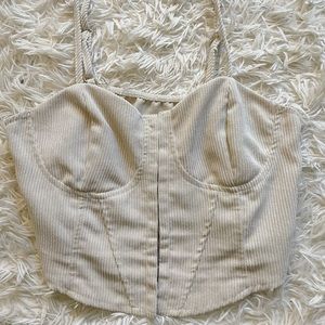 Forever 21 Warm White aesthetic Preppy Top